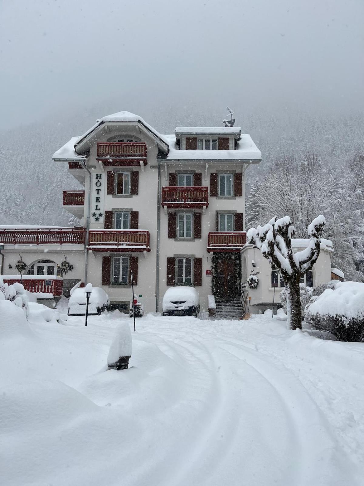 Chalet Hotel La Sapiniere Chamonix Exterior foto